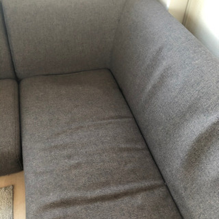 Francfrancソファ　L字もしくはストレートでロングにもできます。の画像