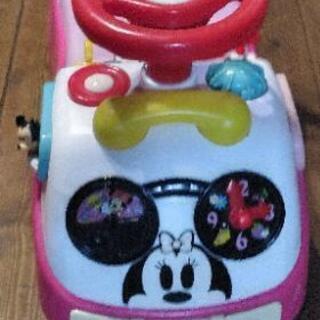 ミニーマウス　手押し、足こぎ車(現金引き渡しです)