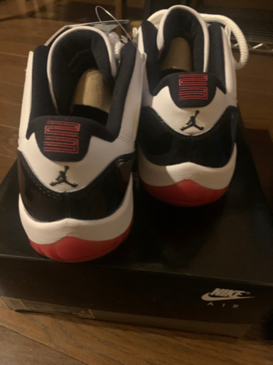 即決 NIKE AJ11 RETRO LOW ナイキ エアジョーダン 11 レトロ ローカット 復刻版 赤 レッド 黒 ブラック 白 27.0cm スニーカー