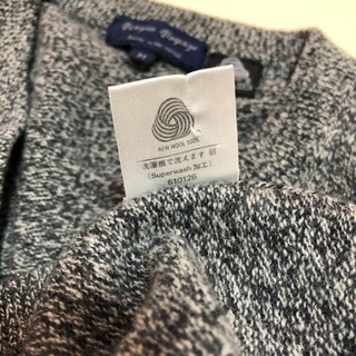 【洗濯機洗い可】ウール100 あったかニットの画像