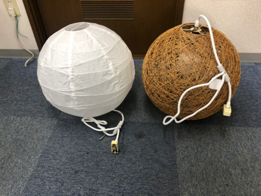 ニトリ■お洒落照明　ライト　電球　デザイン　ホワイト　ブラウン　ハワイアン　グアム