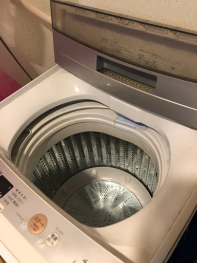 洗濯機(1人暮らしで2年使用、2月下旬受け渡し)