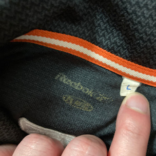 値下げ！Reebok ポロシャツ 黒 Lの画像