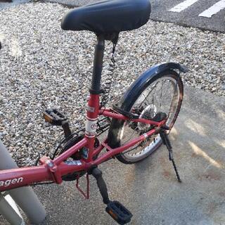 ワーゲン　折り畳み式自転車　6段変速の画像