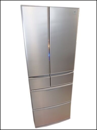 シャープ◆プラズマクラスター搭載冷蔵庫/SJ-XF44Y◆440L/フレンチドア/6ドア◆ピンクベージュ/2014年製