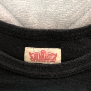 【人気のハリラン】ハリウッドランチマーケット　Hロゴ刺繍Tシャツ　ブラックの画像