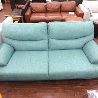 札幌 引き取り ニトリ 3人掛けソファ 布張り キャッツ3 ターコイズ 3P