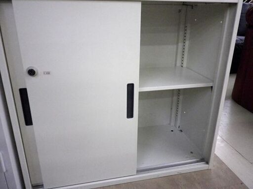 okamura 書庫 横80×高75×奥40cm 8VS76S 2017年 鍵付き オフィス 事務用 2段 オカムラ 札幌 厚別店 okamura 書庫 横80×高75×奥40cm 8VS76S 2017年 鍵付き オフィス 事務用