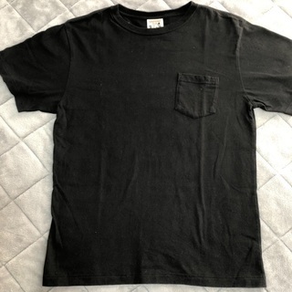 GLAD HANDグラットハンド　クールネックTシャツポケット　黒M