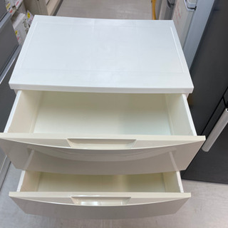 【リサイクルショップ八光　田上店】アイリスオーヤマ アイボリー ホワイト　チェスト 5段 幅55の画像