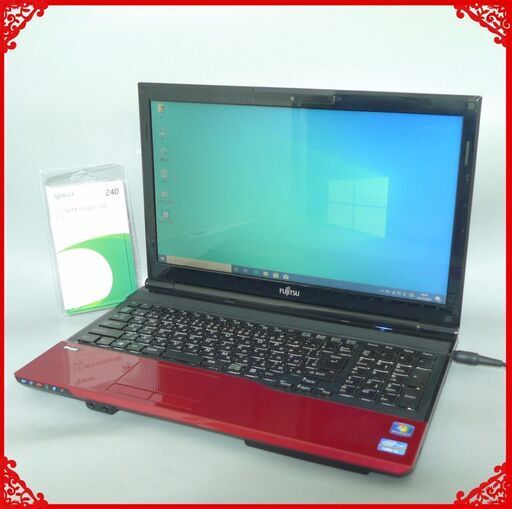 送料無料 新品SSD240GB 1台限定 ノートPC 中古良品 15.6型 富士通 AH46/H 第3世代Core i5 8GB BD-RE 無線 Bluetooth カメラ Win10 Office