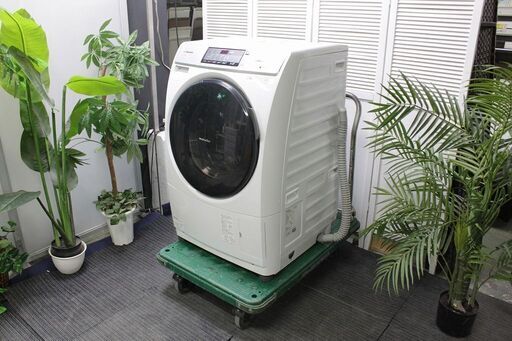 R2665) Panasonic 中古パナソニック ドラム式洗濯乾燥機　 NA-VD130L-W 　左開き 洗濯7.0kg 乾燥 3.5Kg プチドラム エコナビ搭載　 2014年製! 洗濯機 店頭取引大歓迎♪