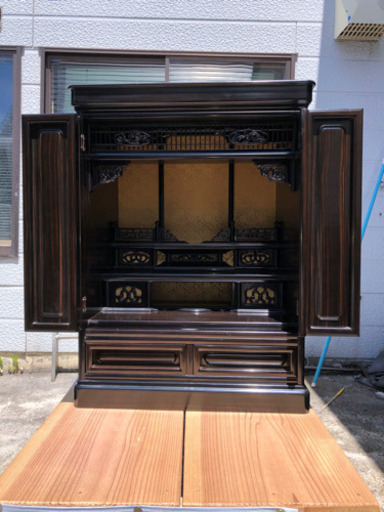 お仏壇、黒檀、小さいお仏壇、