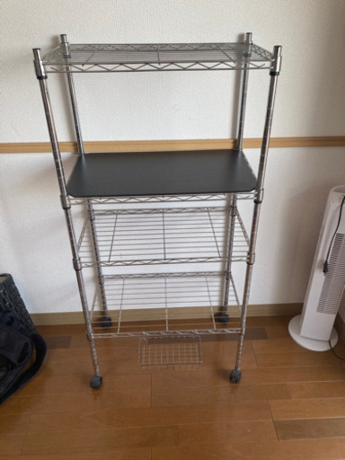 【キャスター付き】金網ラック　収納