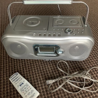 KENWOODのCD、MD、ラジカセ。MDX-J3。リモコン付き！