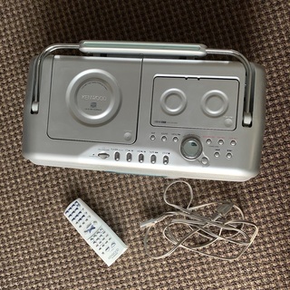 KENWOODのCD、MD、ラジカセ。MDX-J3。リモコン付き！の画像