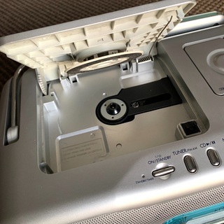 KENWOODのCD、MD、ラジカセ。MDX-J3。リモコン付き！の画像