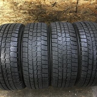 DUNLOP WINTER MAXX WM02 205/55R16 16インチ スタッドレス 4本 2016年製 バリ溝 カローラスポーツ リーフ等　(VTB364) クレジットカード QR決済可能