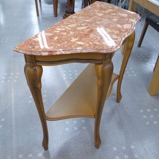 アンティーク調 コンソール デスク 猫脚  モノ市場半田店 119の画像