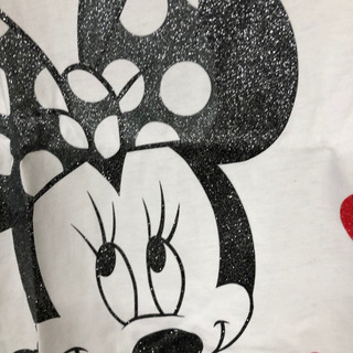 新品！ミニーマウス ラメtee freeサイズの画像