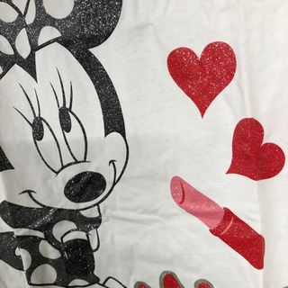 新品！ミニーマウス ラメtee freeサイズの画像