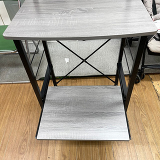 【リサイクルショップ八光　田上店　配達・設置OK】グレー木目調　キッチン家電収納ワゴンの画像