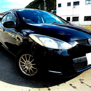 マツダ・デミオ　車検付き　ブラック　禁煙車でとっても綺麗です。