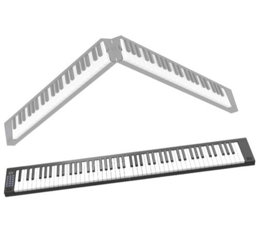 【配送可】Veetop 電子ピアノ 折り畳み式 88鍵盤　ペダル付き　(折りたたみピアノ)