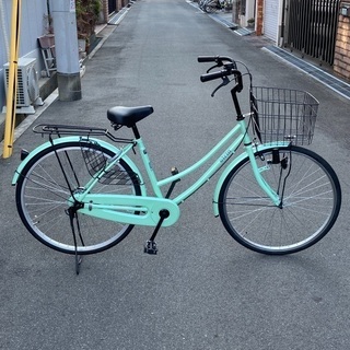 ママチャリ　26インチ　グリーン　美品