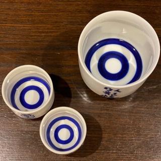 ★引越処分【あげます】盃　日本酒　お猪口　3個まとめての画像