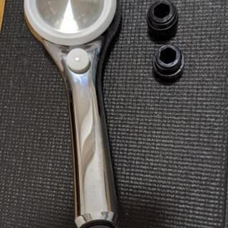 SANEI シャワーヘッド レイニーメタリック 手元ストップ 節...