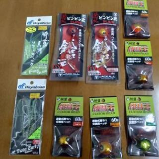 【終了】新品・未使用　鯛ラバ　鯛ラバヘッド　フック　ネクタイ・スカート