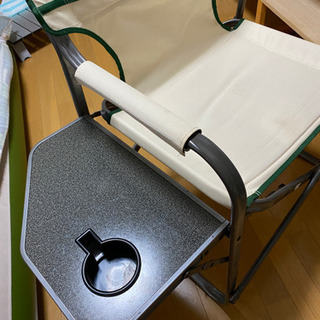 コールマン　サイドテーブル付きデッキチェアの画像