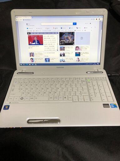 Core i5 450M－2.4GHz/メモリ4GB/大画面15.6インチ液晶/Blu-ray＆無線LAN搭載/Win10 ＆ Office2010インストール済 東芝 dynabook EX/66MWH PAEX66MRFWH  リュクスホワイト