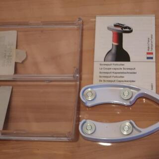 ワイン用温度計 + ワイン栓いろいろ + フィルカッターの画像