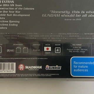 【海外正規品】English 機動戦士ガンダム/第08MS小隊 DVD〈3枚組〉の画像