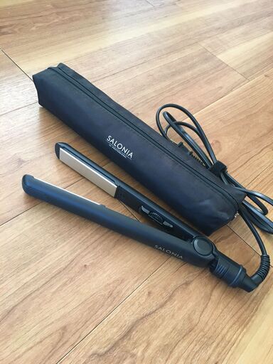 [引き渡し者決定]サロニア　SL-004SG ヘアアイロン　ケース付き