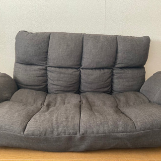 ブラウン2人掛けソファー