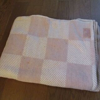 ブランケット コタツにも ブロックチェック