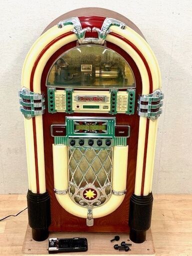 アンティーク レトロ ビンテージ調 ジュークボックス JUKE BOX型オーディオ 　ディスプレイに！