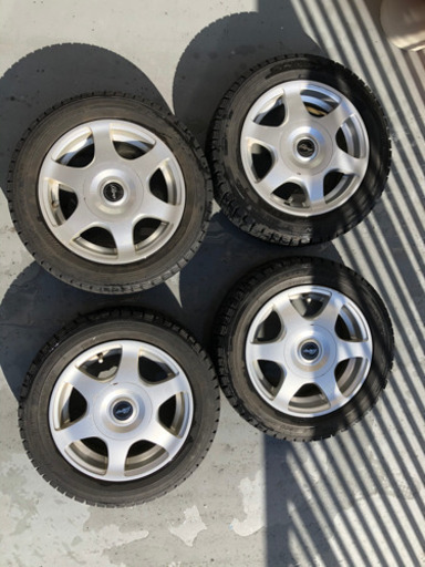 スタッドレスタイヤホイール付き4本セット155/65R13