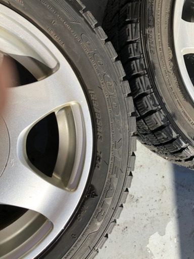 スタッドレスタイヤホイール付き4本セット155/65R13