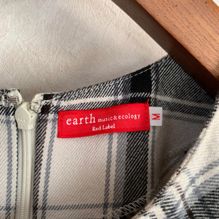 earth music&ecology チェックワンピースMサイズの画像