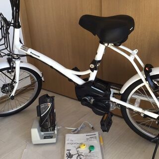 パナソニック　電動アシスト自転車　ノーパンクタイヤ　20インチ　...
