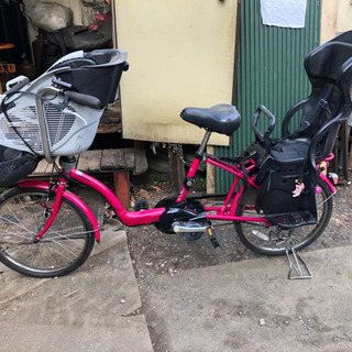 子供乗せ電動自転車、新品バッテリーNKY491B02B