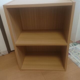 【引取限定】コーナン製カラーボックス　2段【ジャンク】