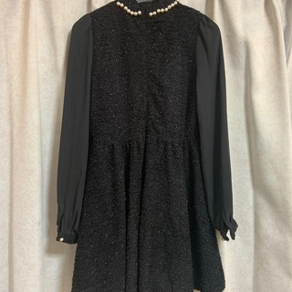 【値下げ】INGNI　黒ワンピースの画像