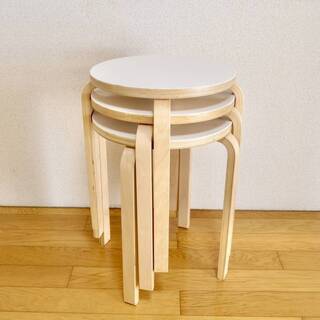 SHIRO STUDIO】スツール 3脚セット