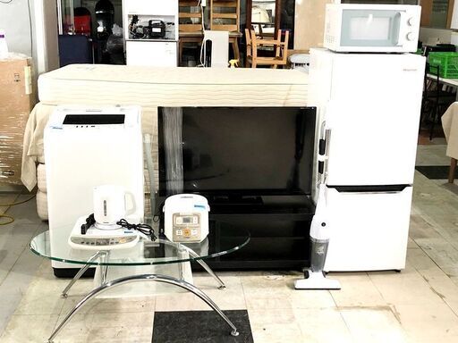 札幌近郊　送料無料　新生活応援セット　10点　冷蔵庫/洗濯機/TV39インチ/掃除機/炊飯器等
