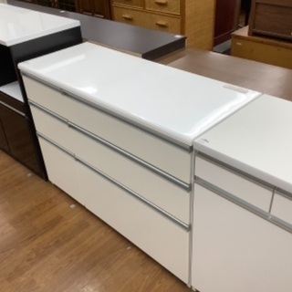 トレファク南浦和】キッチンカウンター 引き出し付き ホワイト